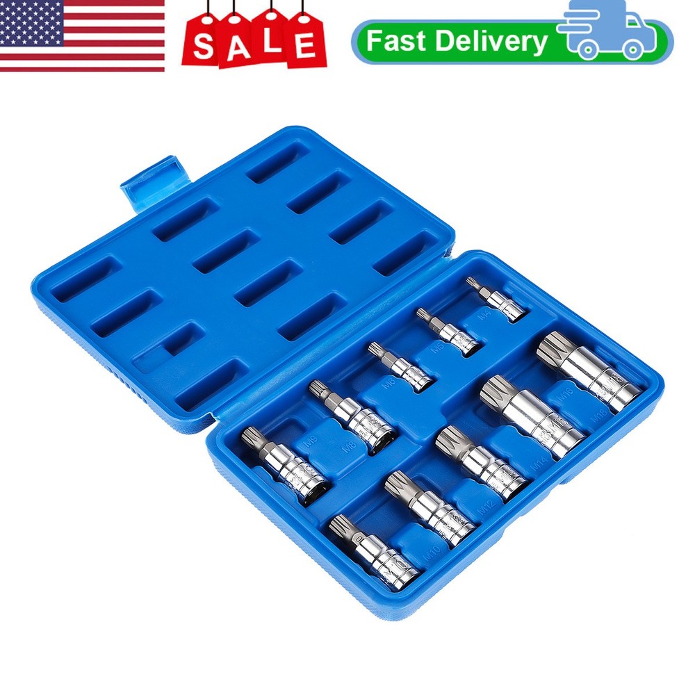 Triple Square Triple Square Spline Bit Socket Set 4MM-18MM S2 Steel Bits