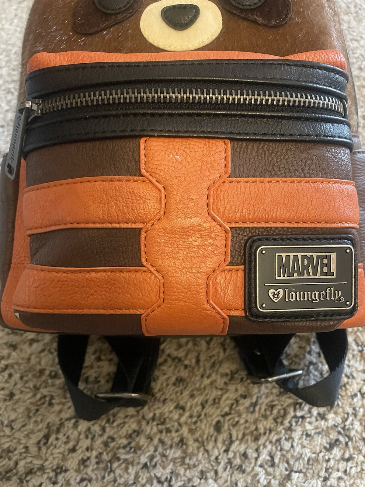 Loungefly Marvel Guardians Of The Galaxy Rocket Raccoon Mini Backpack HEART OG