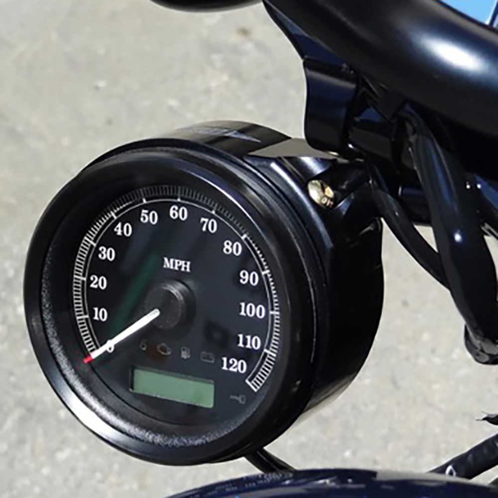 Speedometer Bracket Relocation Side Mount for Harley Sportster Dyna Chrome