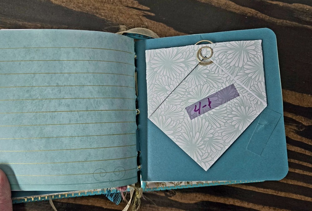 Handmade Teal Hardcover Journal Upcycled Book