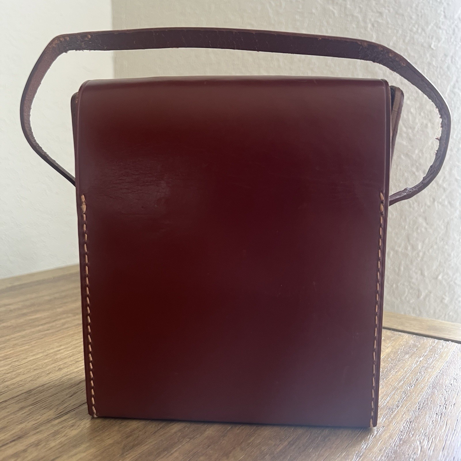 Vintage Enger Kress Leather Travel Bar Set MCM Mad Men Era Bourbon & Scotch