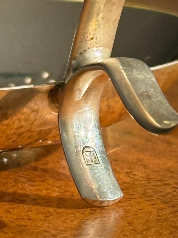 Vintage WMF Silver-Plated Tea Strainer with Drip Bowl – German Tableware