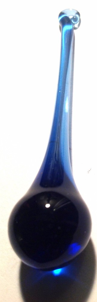 Raindrop Glass Crystals 75MM Medium Blue - 1 PC  (P144)