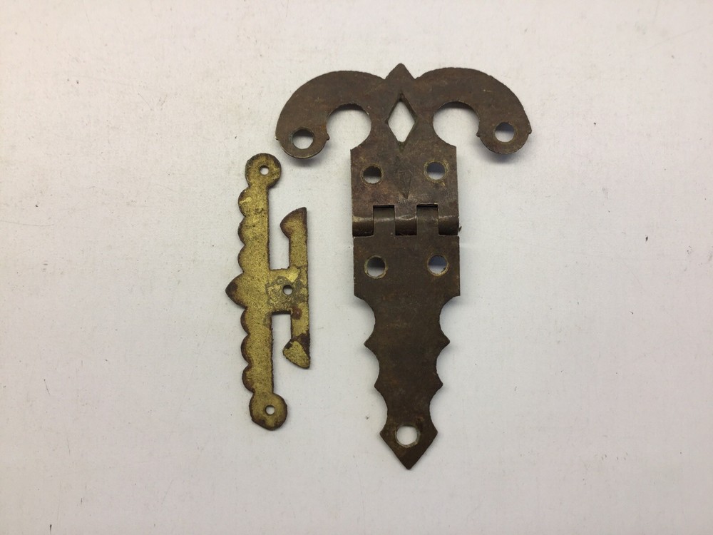 Antique Two Piece Brass Hinge Lot