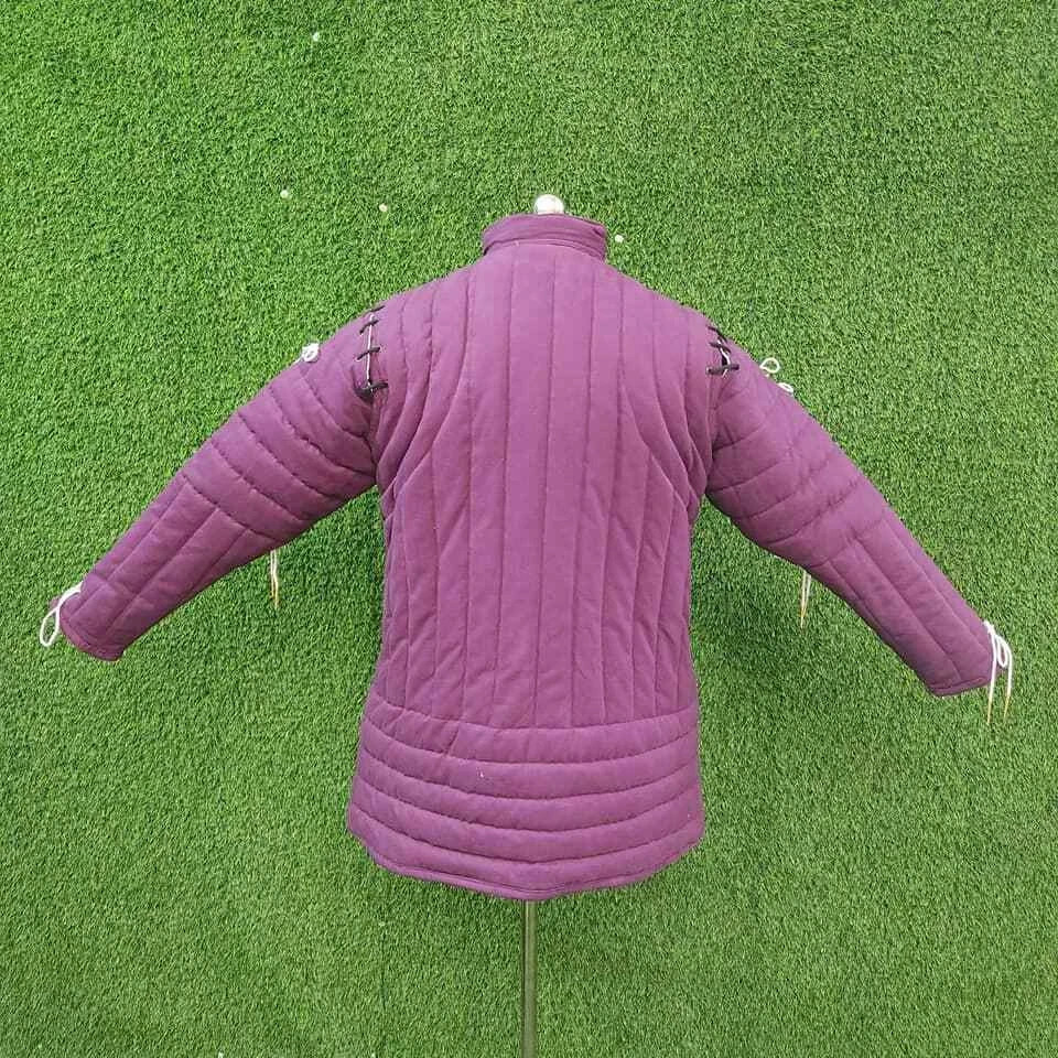 Medieval Arming Doublet Gambeson Quilted Armor Aketon Costume Jacket SCA Combat