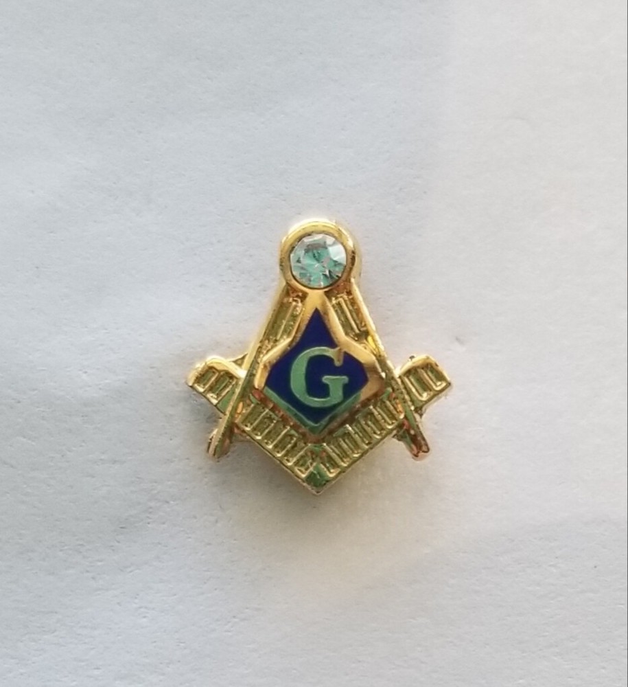 Masonic Square &Compass  lapel pin very small Mason