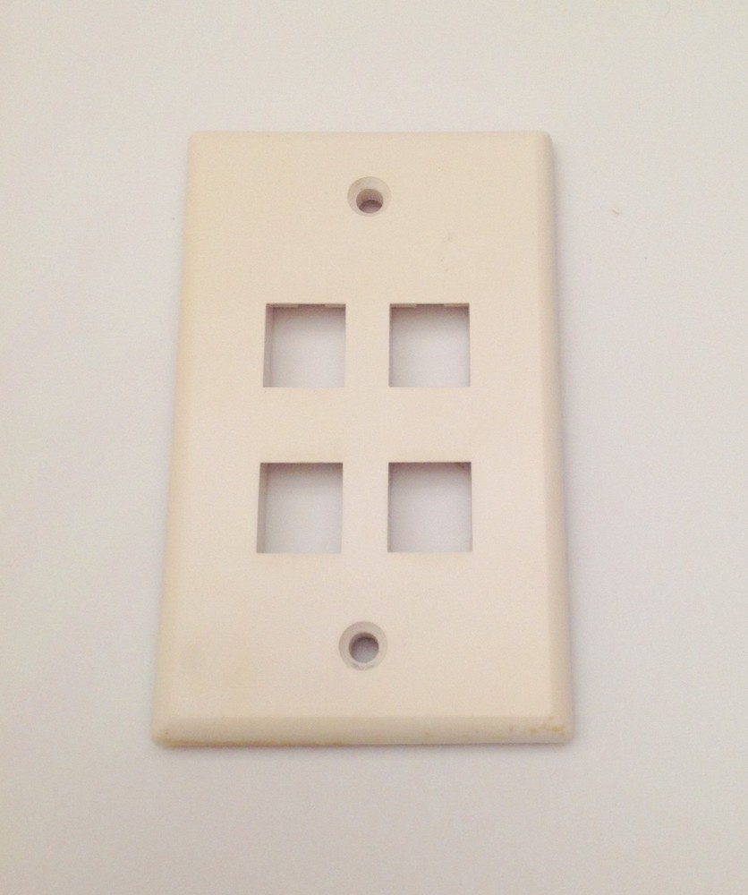 Gang Switch Plate Slim Wall Light ONLY Ivory (Switch not Included)