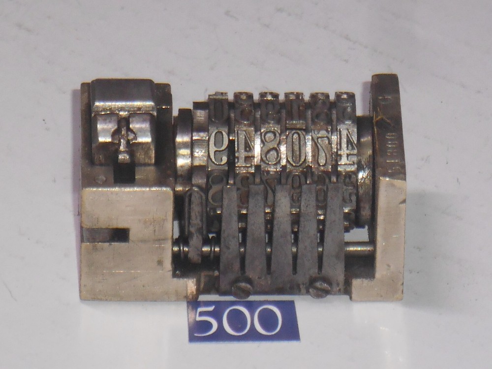 WMA Letterpress Numbering machine | 500