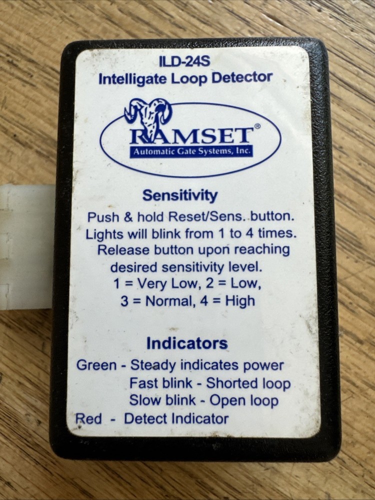 Ramset Gate Opener Safety Loop Detector ILD-24S Plug-in Loop Detector