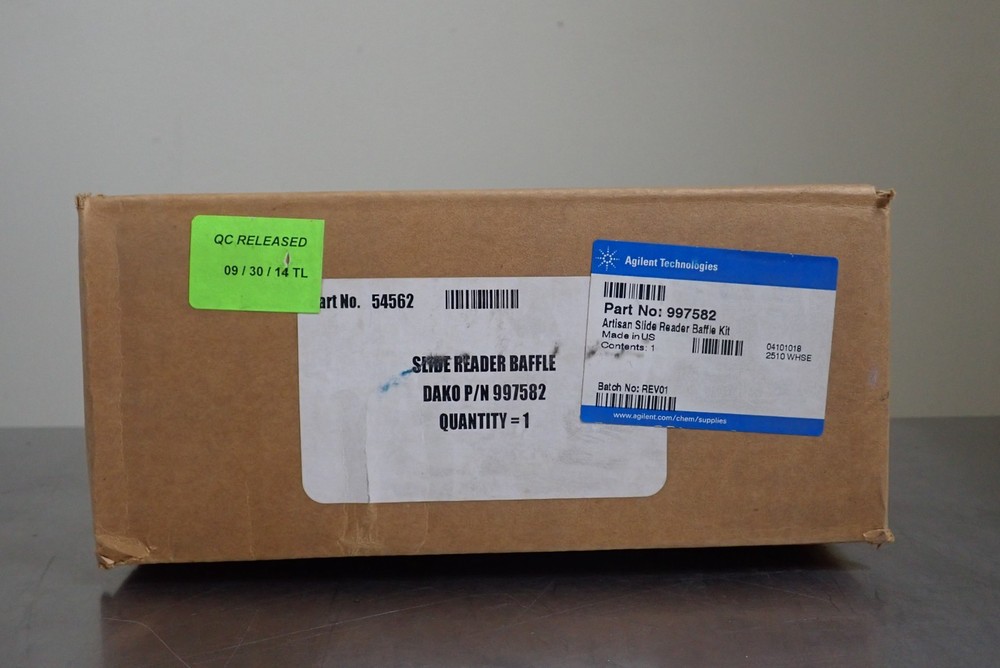 Agilent Technologies 997582 Artisan Slide Reader Baffle Kit - NEW
