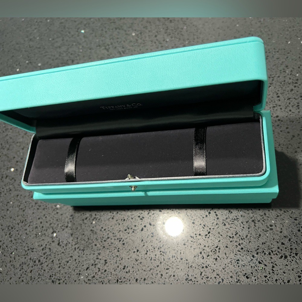Tiffany & Co. blue leather bracelet box