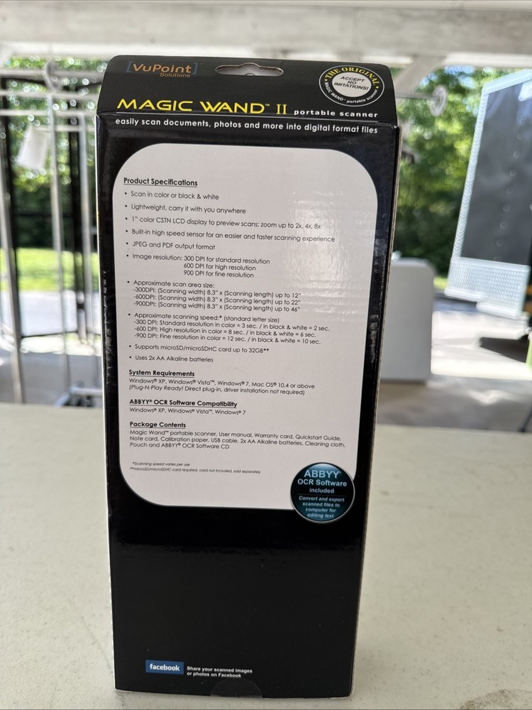 VuPoint Solutions Magic Wand II Portable Scanner ST441PE