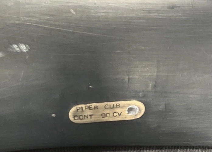 Seth Thomas Round Clock Mounted On A Piper Propeller.