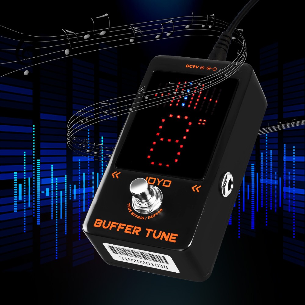 JOYO Buffer Tuner Pedal Built-in Buffer with Accurate Tuning and LED Screen