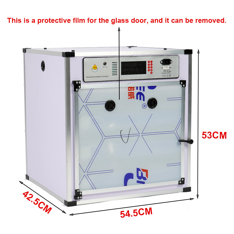 204 Egg Incubator Fully Automatic Turning Digital Brooder WiFi for Farm Home Use