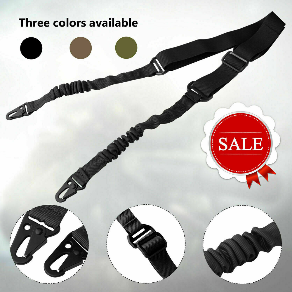 One Single /Two /Three/One Point Rifle Sling Tactical Gun Sling Strap Adjustable
