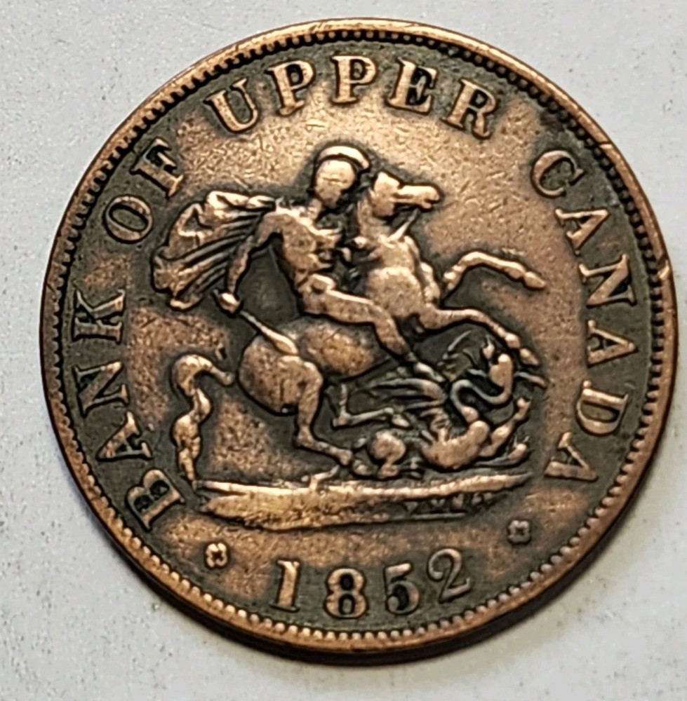 1852 Upper Canada Half Penny 1119