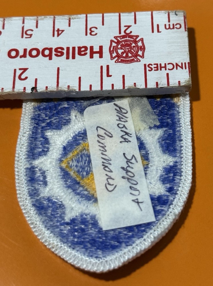 US Army Alaska Support Command Patch Full Color Patch ...067