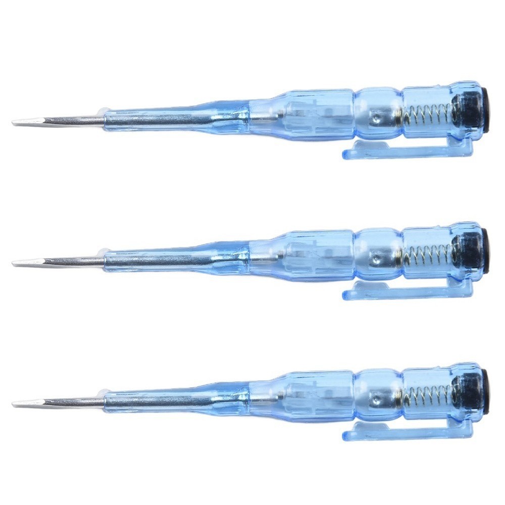 3pc Electric Test Pen Kit Portable Screwdriver Tool for Electrical Testing