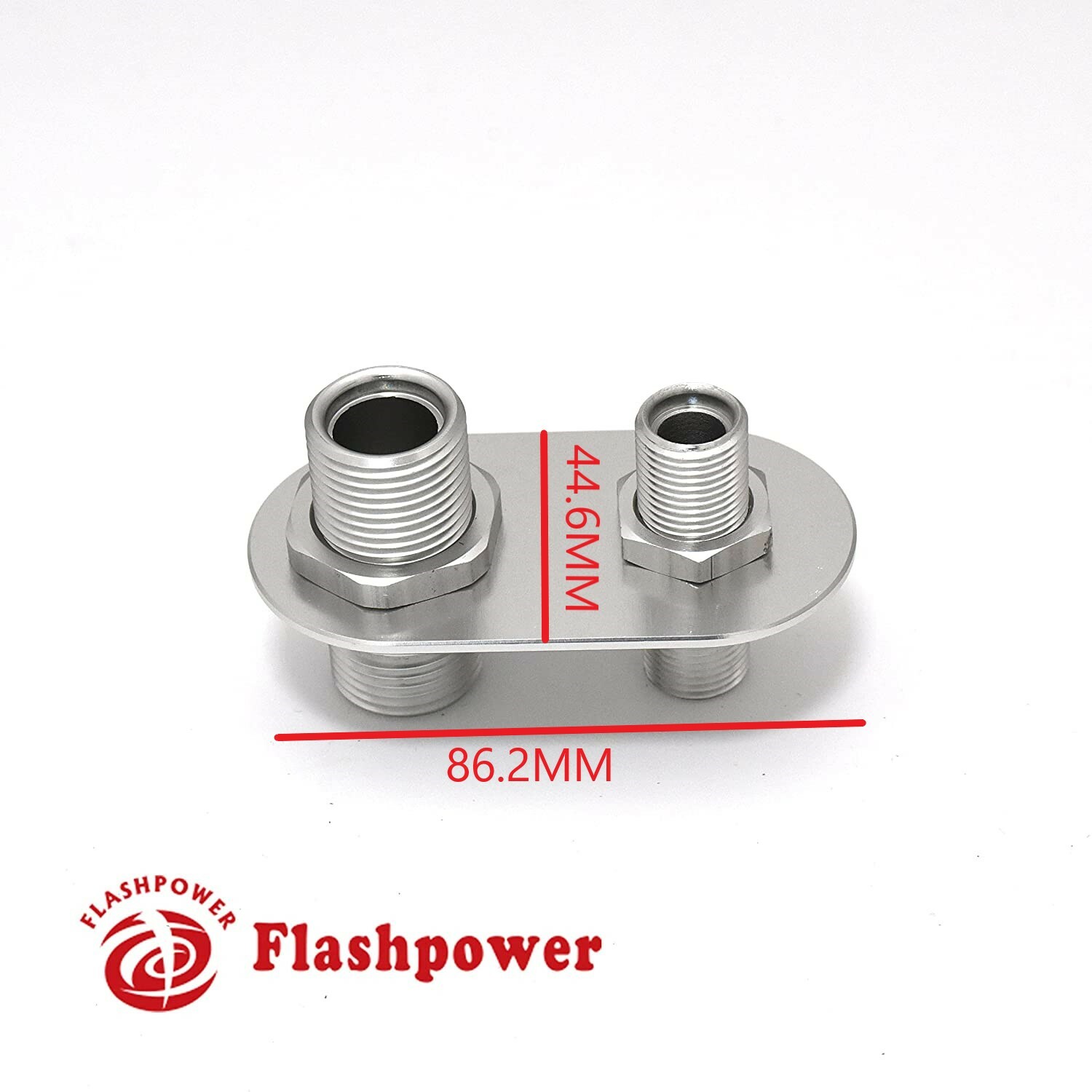 2-Port Billet Aluminum Firewall Heater & A/C Bulkhead Connector Hot Rod