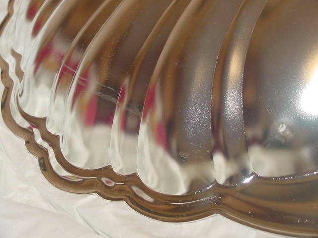 Oneida Large Clam Shell Server Dish Silver Plate Platter 80113017A 17 1/2" USA