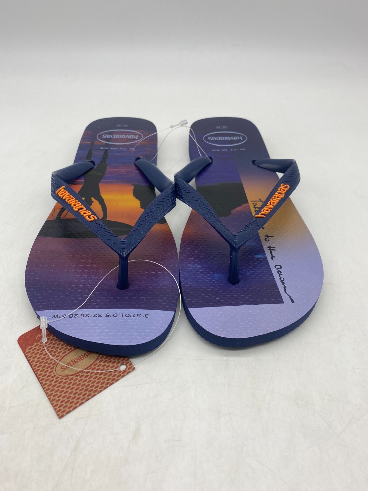 Havaianas Hype Navy Blue Flip Flops Men's Size 11/12