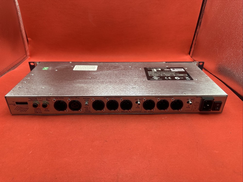 Clear-Com MS-702 Two-Channel Main Station (04-10) / Missing Button ,Check Photos