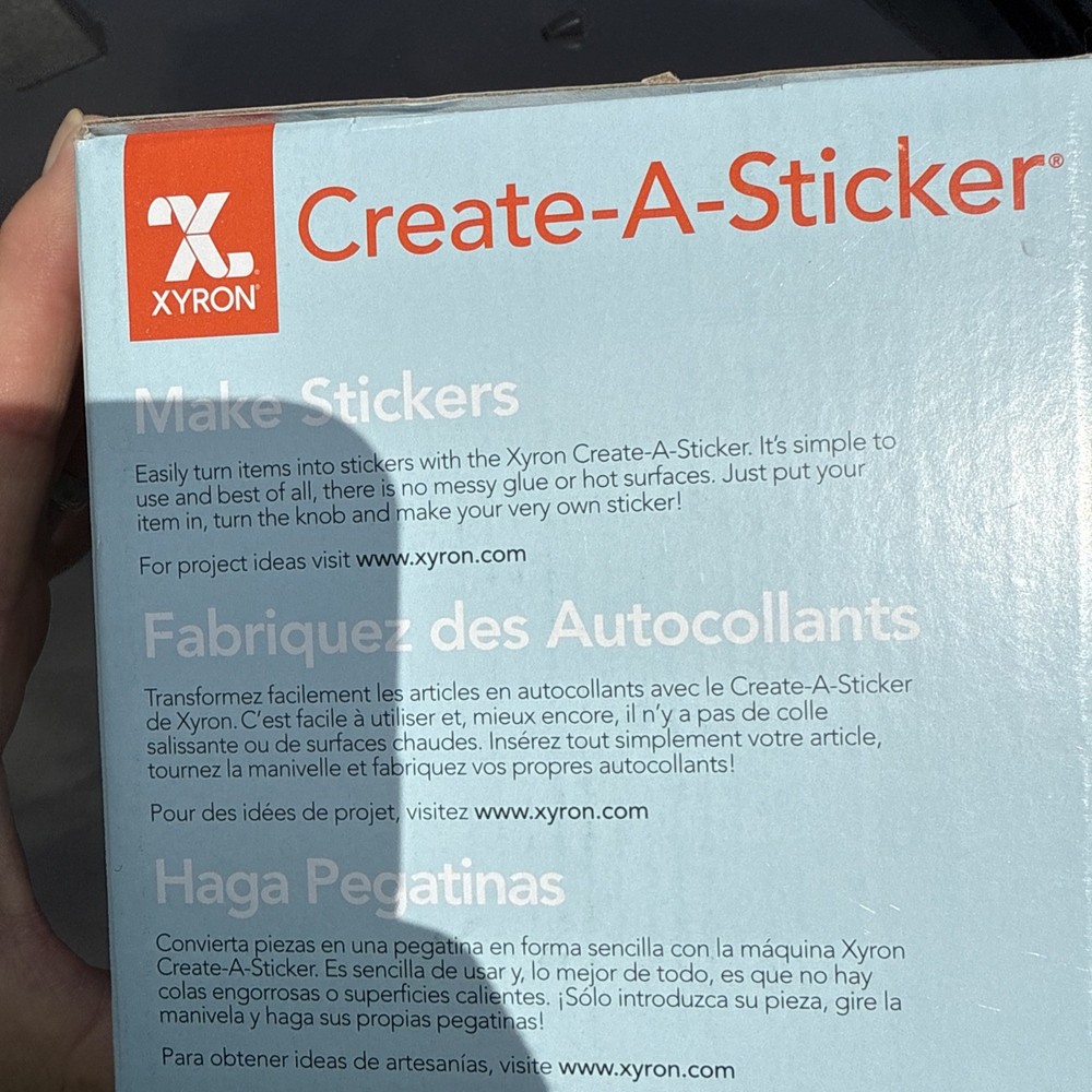 Xyron Create-A-Sticker, Mini, 5" Sticker and Label Maker Machine