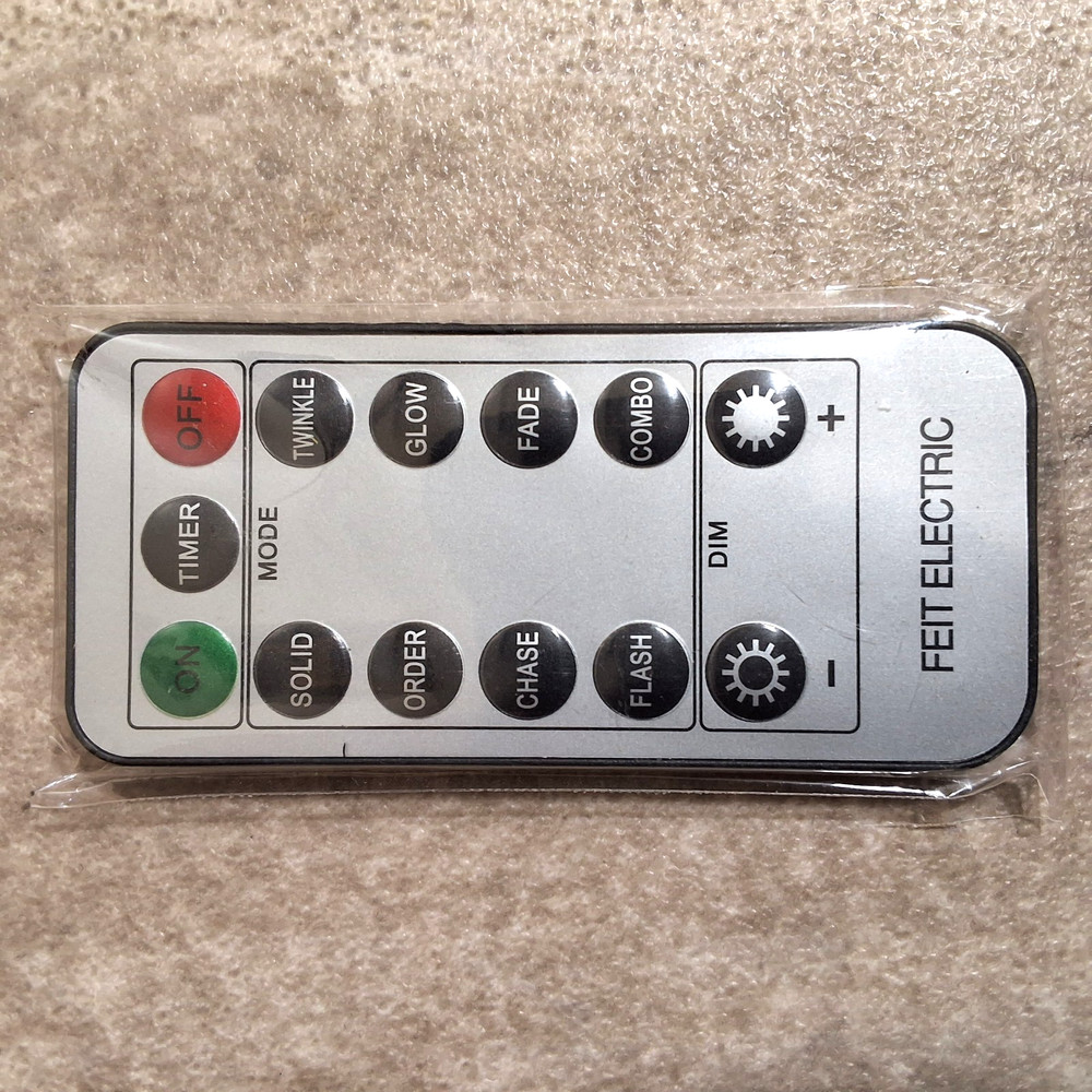Feit Electric Remote Control Gray For Light Strings Replacement Part New Sealed