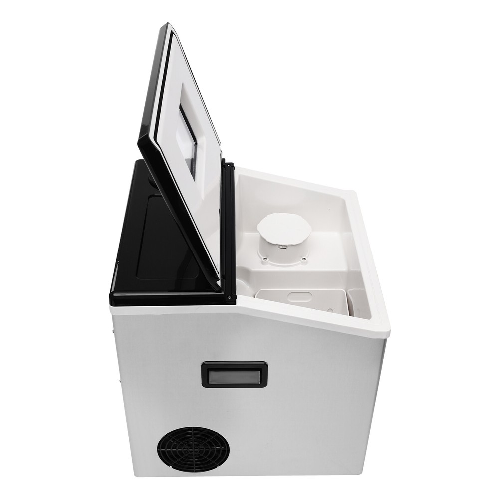 2 in 1 Ice Cube Maker, Smart LCD Crushed Ice & Ice Cube Maker Fast Ice Making