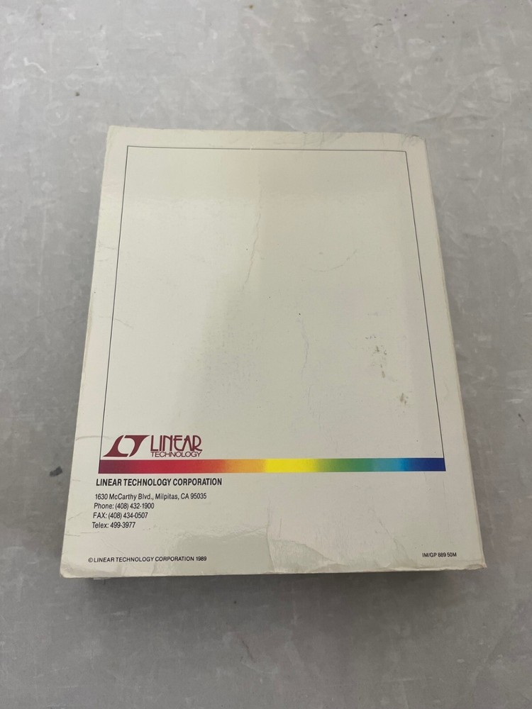Linear Technology Corporation - 1990 Linear Databook, Great Shape!