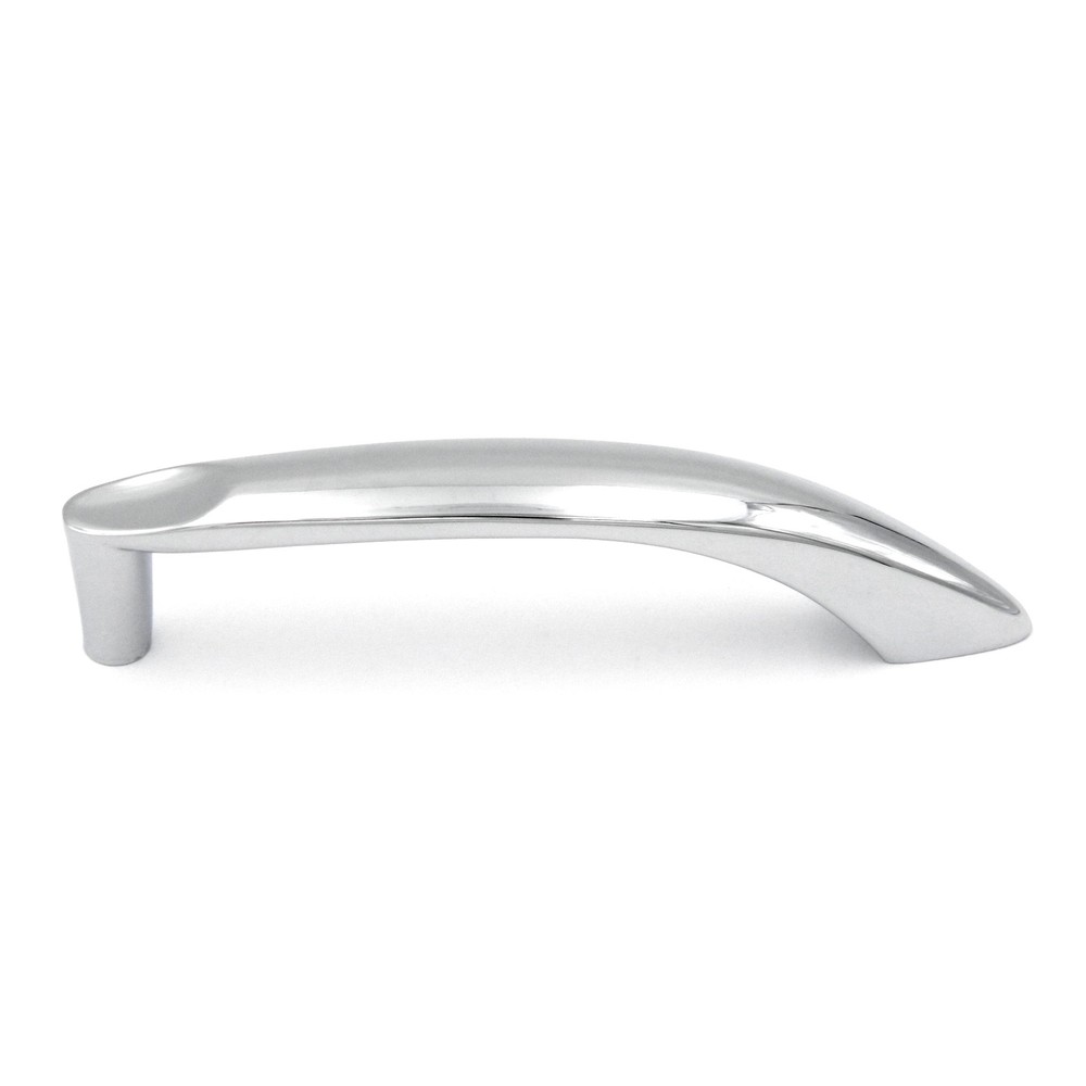 P4596-CH Chrome 3 3/4"cc Half-Arch Cabinet Handle Pull Hickory's Metropolis