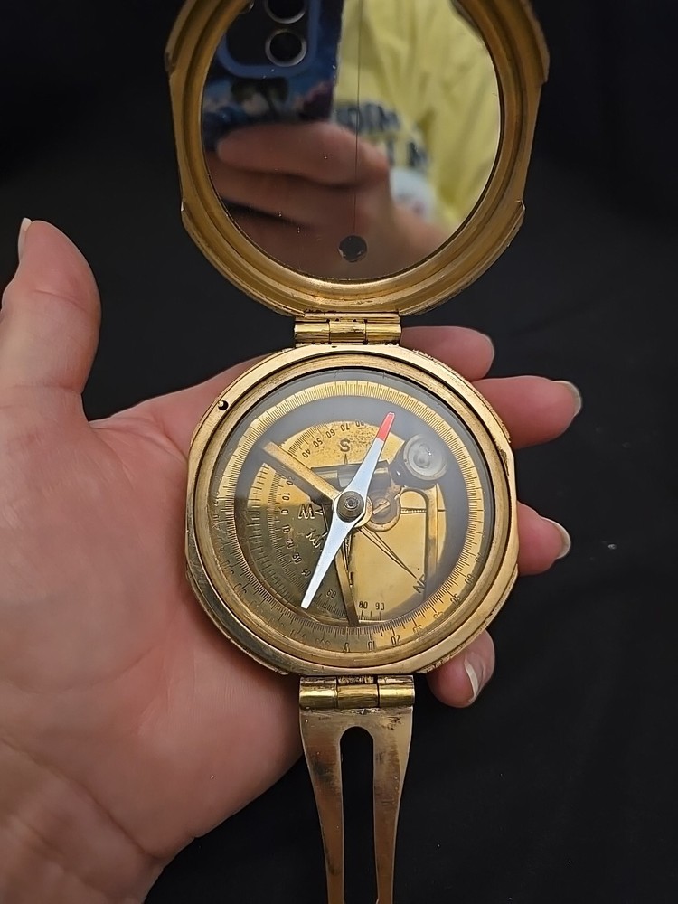 Solid Large Brass Easex Compass