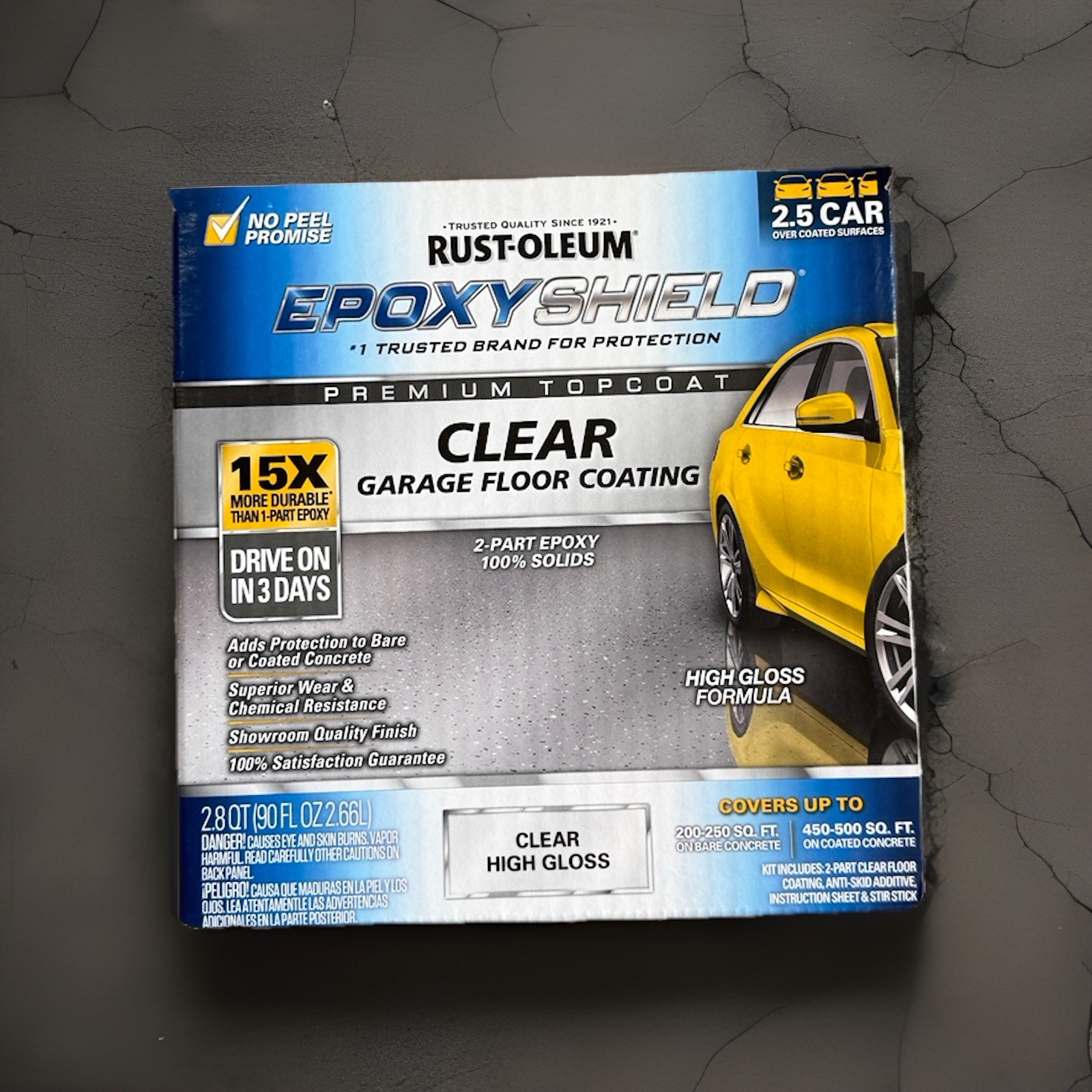 Rust-Oleum 292514 EpoxyShield Premium Floor Coating Kit - Clear