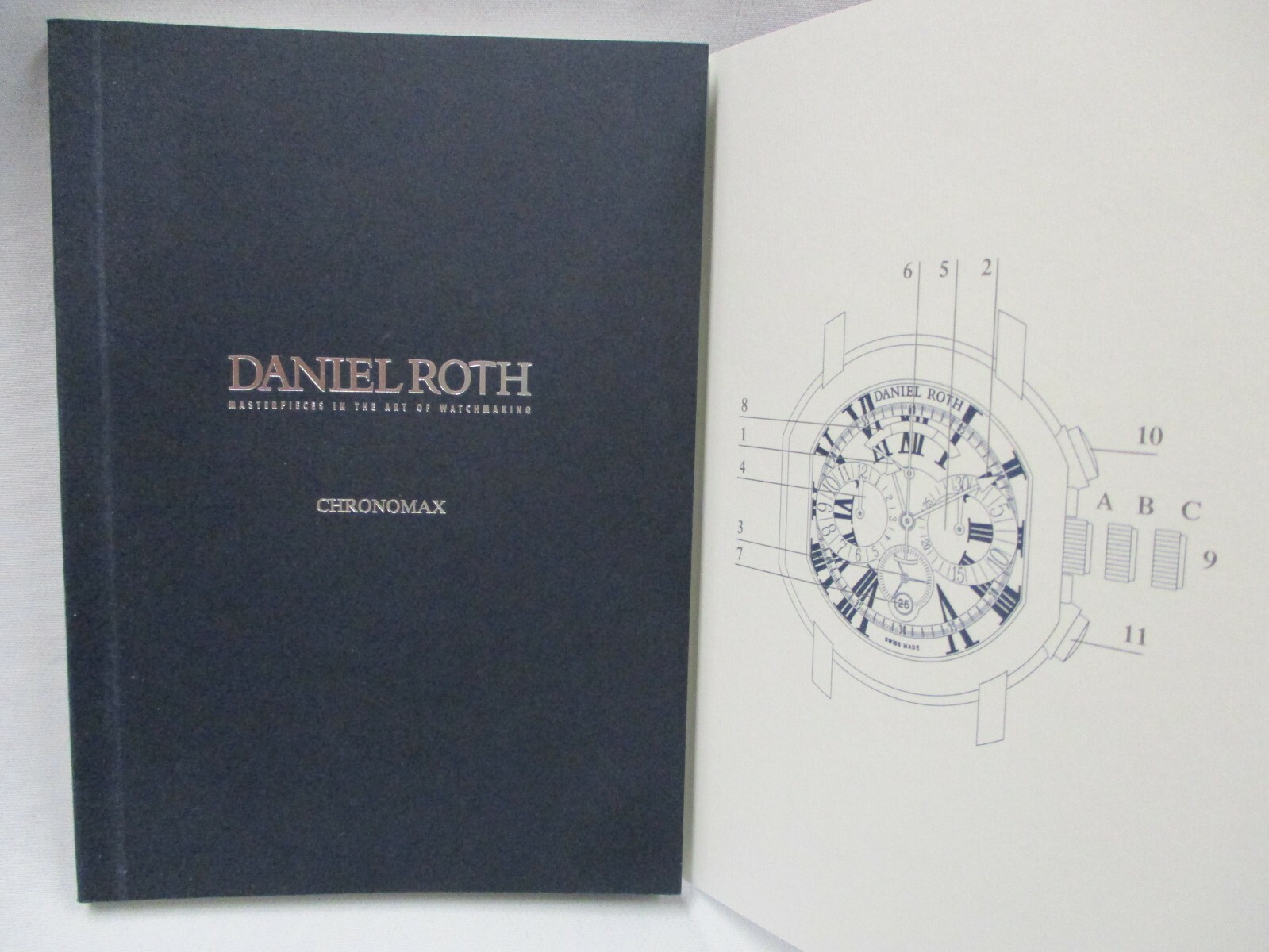 DANIEL ROTH CHRONOMAX Chronograph Watch Instructions for Use Manual Book NOS!