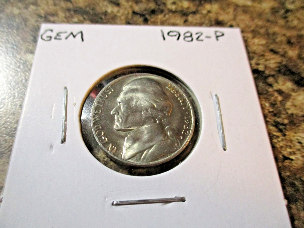 1982-P Jefferson Nickel GEM      WW