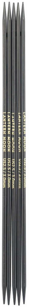 Lantern Moon Ebony Double Pointed Needles 8"-Size 2.5/3mm