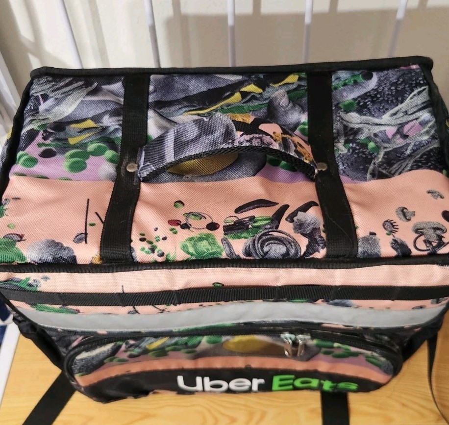 UBER EATS X-LARGE DELIVERY INSULATED BAG LIMITED EDITION ARTIST SERIES USED