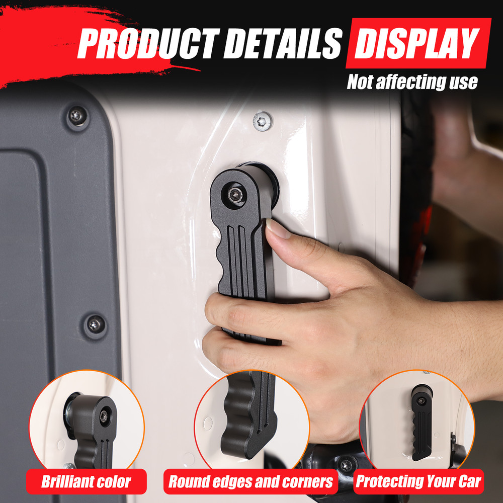 Black Inner Tailgate Switch Handle Off For Ineos Grenadier 2022-2024