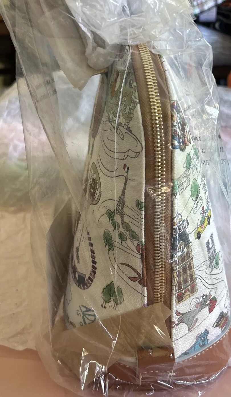 NEW DOONEY BOURKE DISNEYPARKS PIXAR MAP SATCHEL RATATOUILLE INSIDE OUT TOY STORY