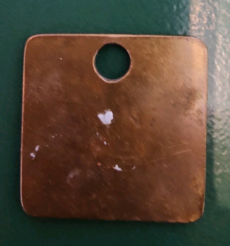 Arkwright Colliery Pit Check Tally Marked Arkwright Colliery 54