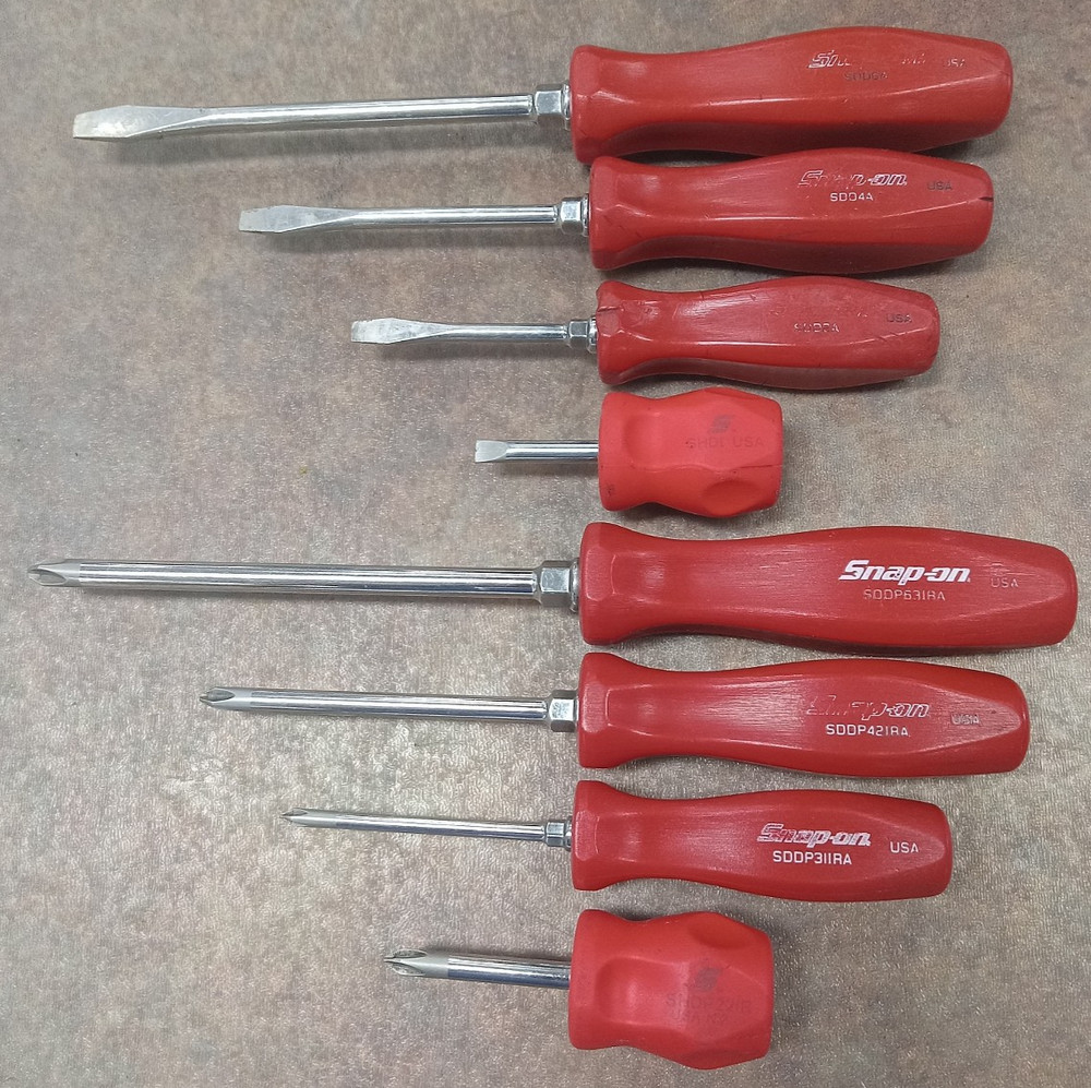 Snap-on 8pc (4) Flathead (4) Philips Head Screwdriver Set