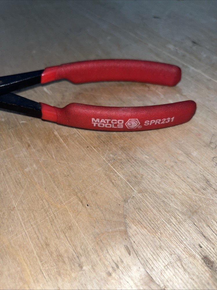 Matco tools SPR231 push pin angled removal pliers Red Handle