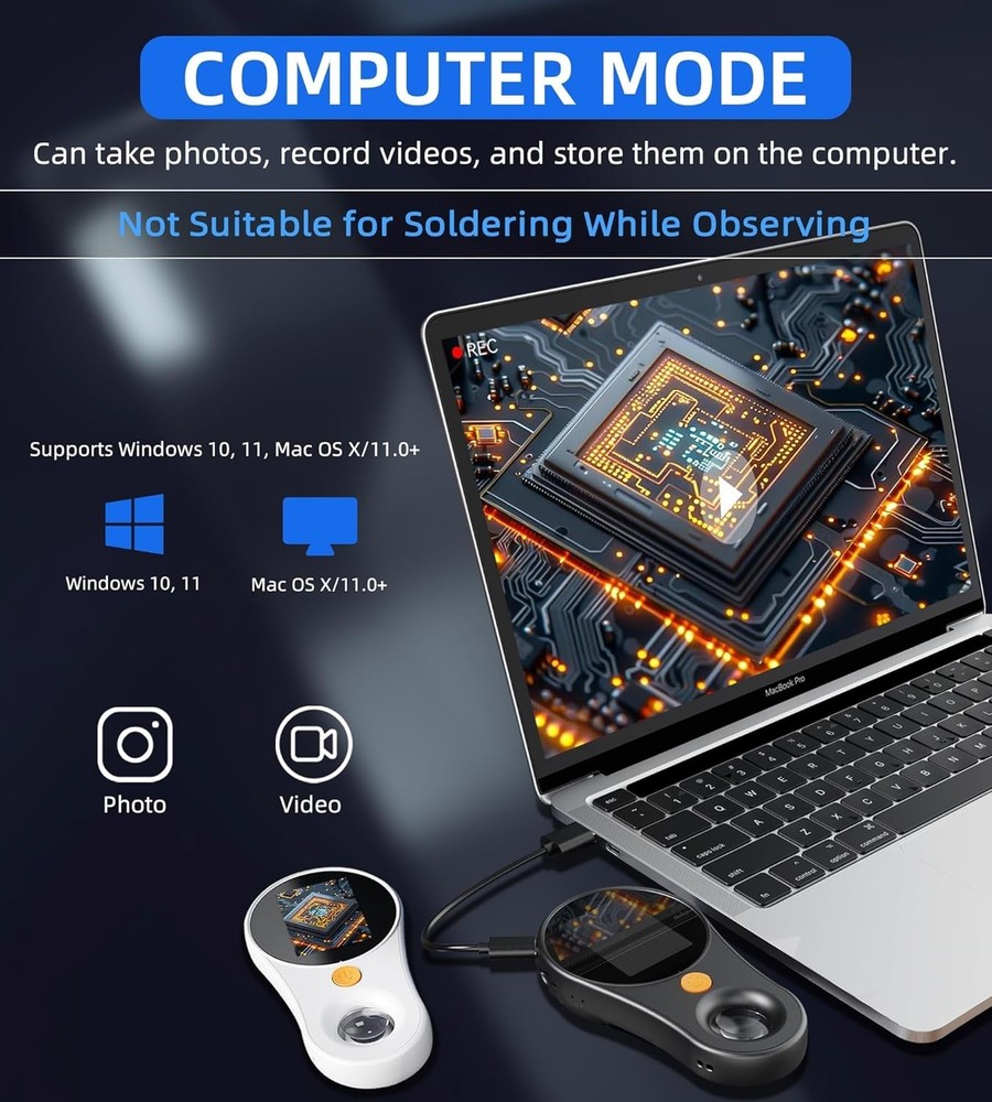 Explore Microscopic Wonders: 500x USB Digital Microscope with LED Light & Camera