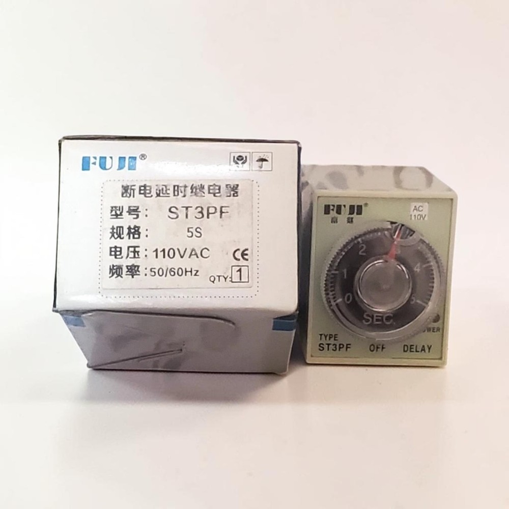 FUJI ST3PF ELECTRONIC TIMER TIME RANGE 5SECOND 110VAC FREE FAST SHIPPING