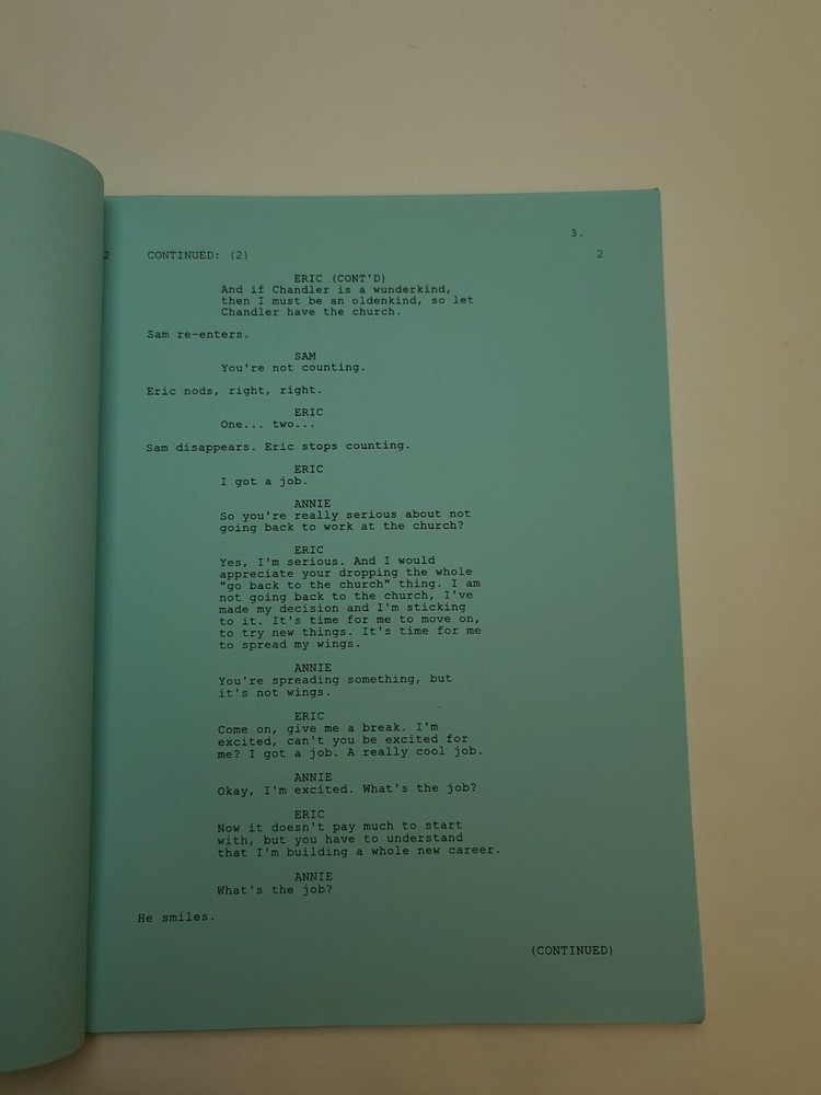7TH HEAVEN / Sue Tenney 2002 TV Script, Beverley Mitchell "A Cry for Help"