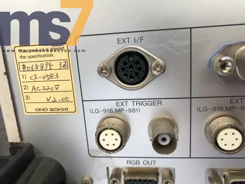 ONO SOKKI CF-5210 MULTI-PURPOSE FFT ANALYZER