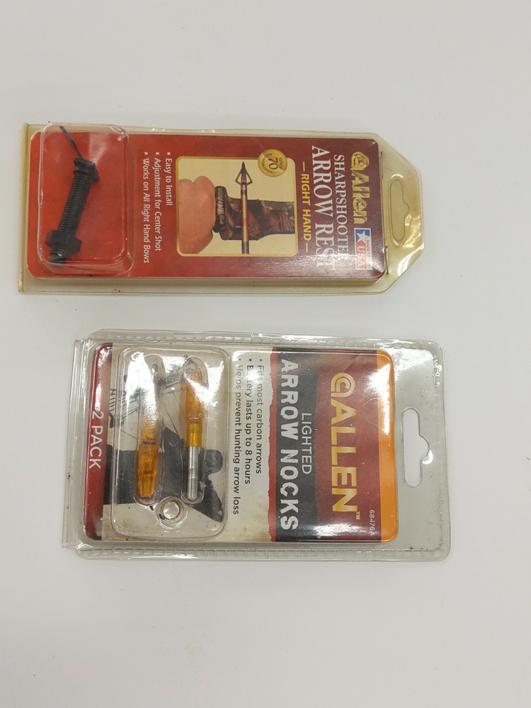 ALLEN LIGHTED ARROW NOCKS, & ARROW REST (NEW)