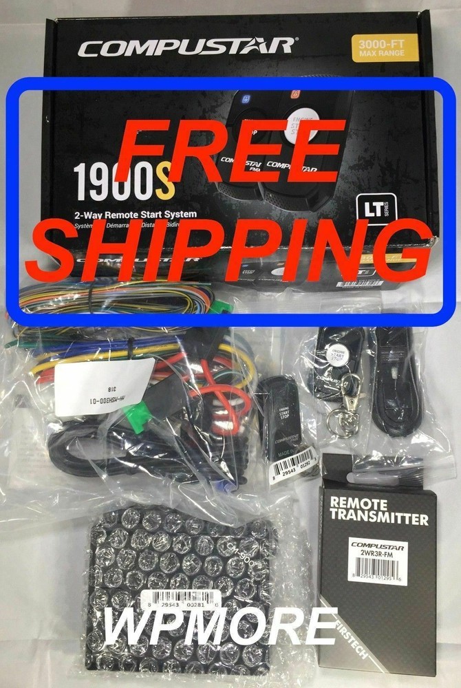 Compustar CS1900-S 2-Way 3000-FT Range LED R3 Remote Start Keyless System cs4900