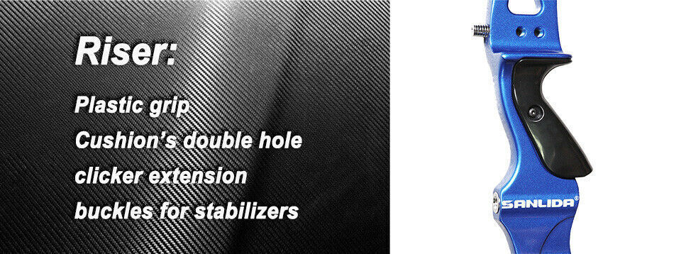 X9 25''Intermediate Recurve Bow Riser ILF Riser Target Bow Riser Shooting Hunt